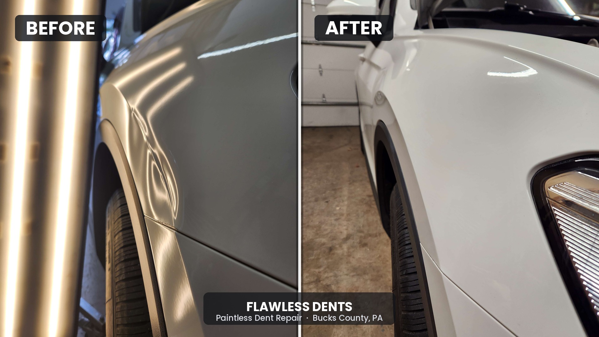 Paintless dent repair results in Telford, PA