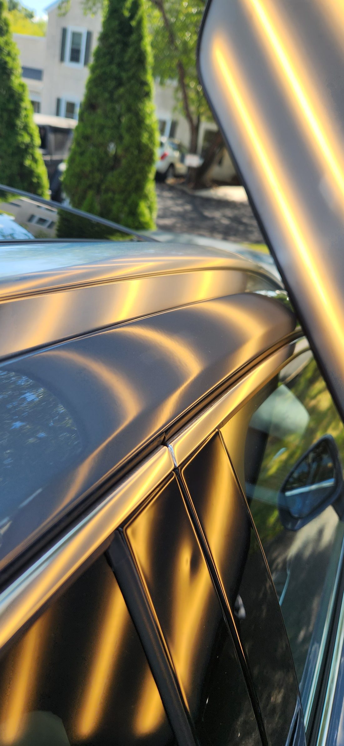 Same panel after paintless dent repair - Flawless Dents (example 5)