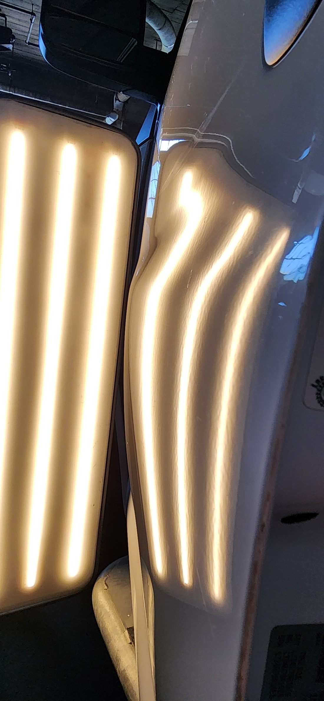 Same panel after paintless dent repair - Flawless Dents (example 7)