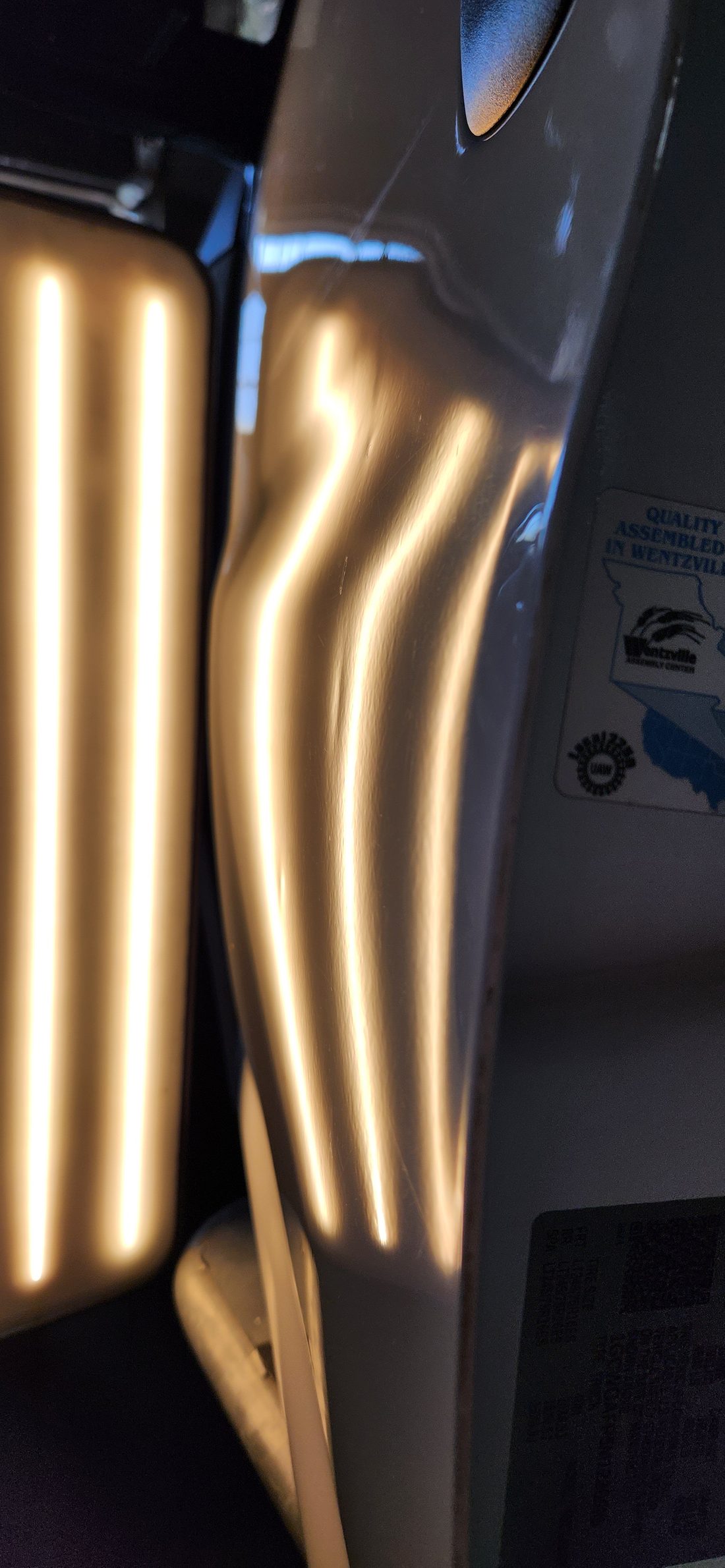 Dent before paintless dent repair - Flawless Dents (example 7)